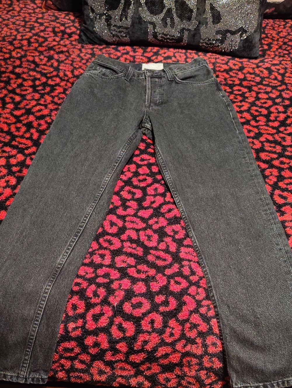 Everlane Washed Black Cropped Straight Jeans